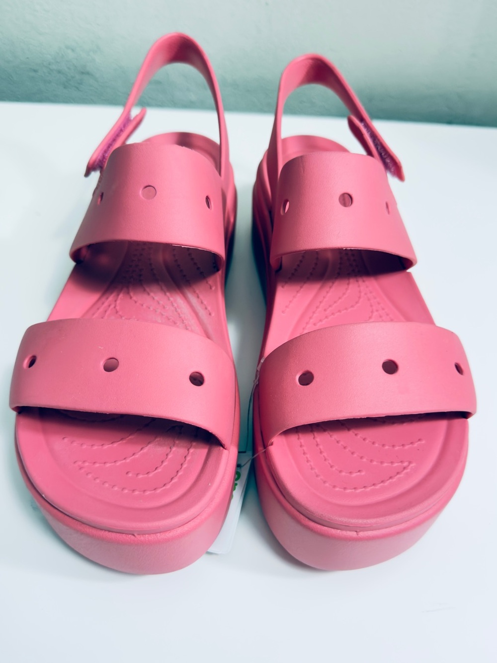 Crocs Brooklyn 4U Pink Platform Sandals New With Tags